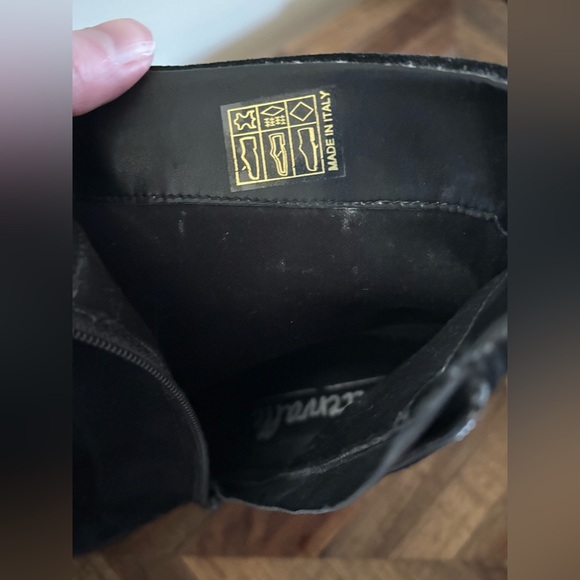 NEVER WORN LβIntervalle Bolzano Black Suede Platform Ankle Boot - Size 38 - Picture 3 of 5